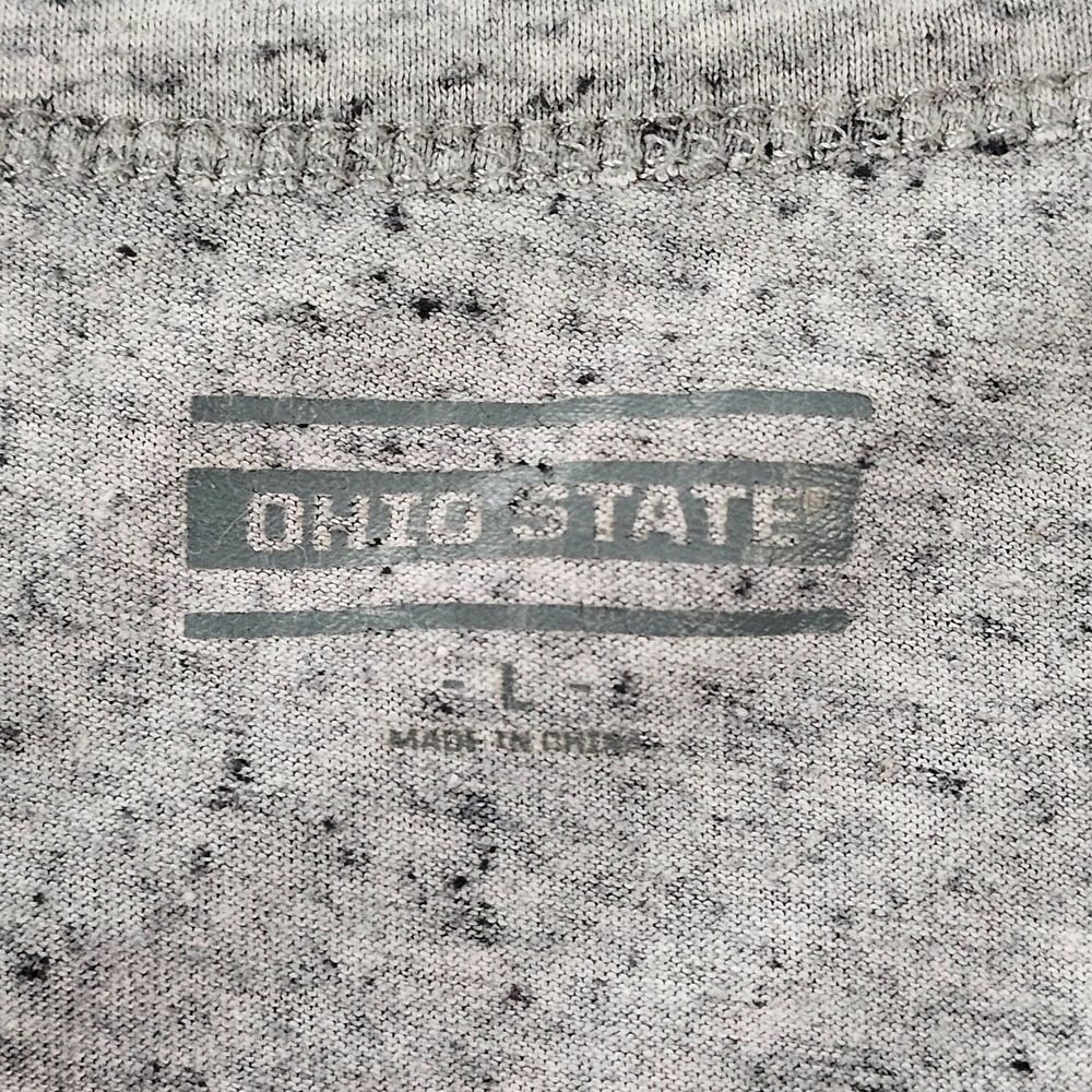 Ohio State Buckeyes Gray Long Sleeve Cotton Blend T-Shirt Women's M - Picture 3 of 7